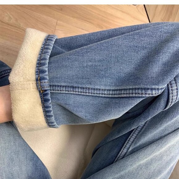 👖 Fleece Lined Wide Leg Jeans - Picture 5 of 5